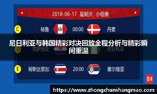 尼日利亚与韩国精彩对决回放全程分析与精彩瞬间重温